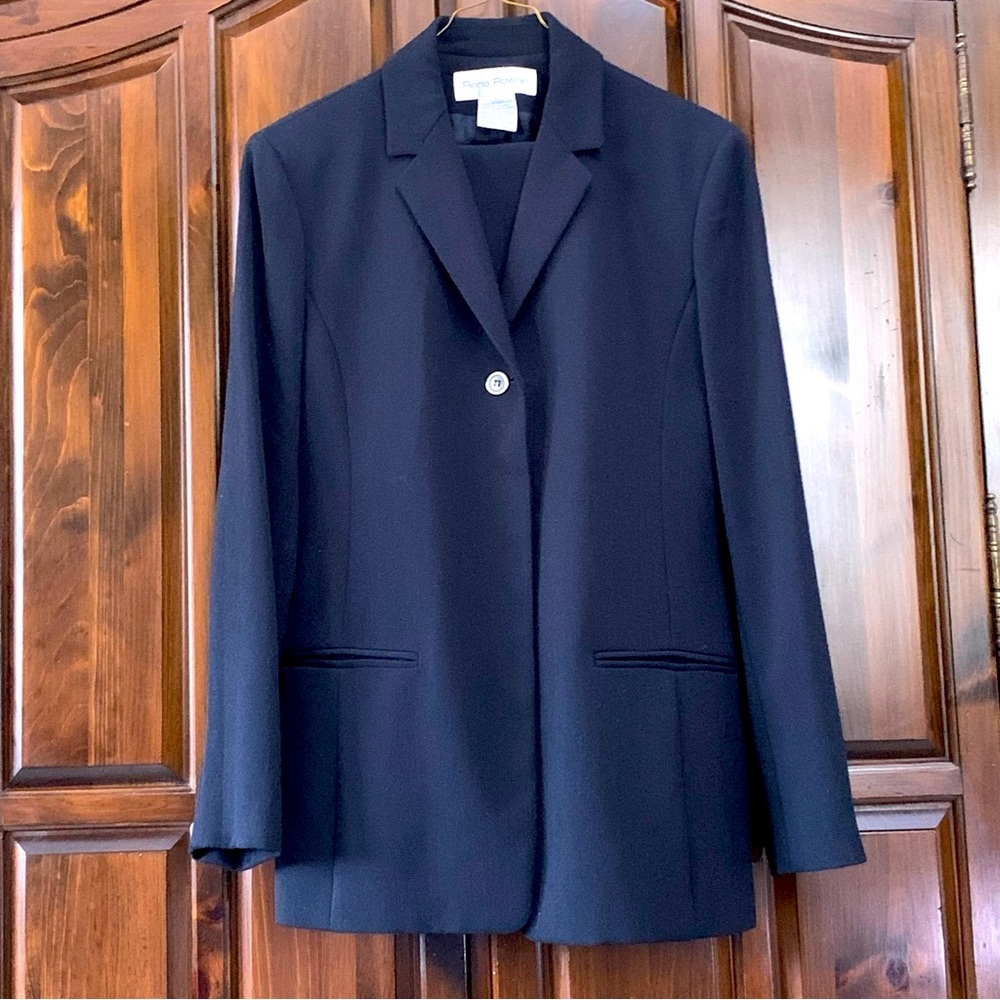 Rena Rowan Jacket ~Navy Blue ~Size 10 ~Vintage ~90's ~Slow Fashion ~Polished